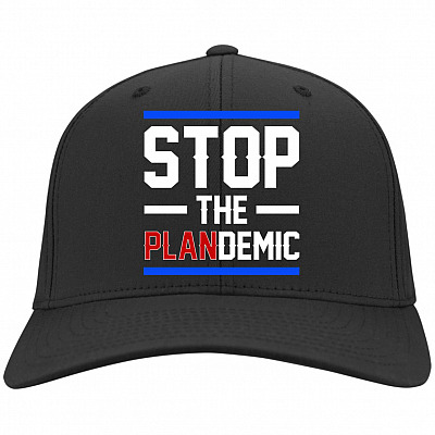 Stop The Plandemic, Black, Twill Cap