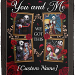 Personalized You And Me, White, Cozy Plush Fleece Blanket - 50x60 Personalized You And Me, White, Cozy Plush Fleece Blanket - 50x60