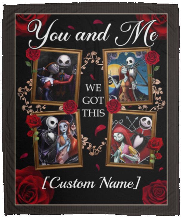 Personalized You And Me, White, Cozy Plush Fleece Blanket - 50x60 Personalized You And Me, White, Cozy Plush Fleece Blanket - 50x60