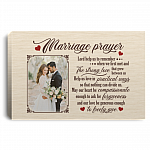 Personalized Marriage Prayer Wrapped Framed Canvas Prints - Unframed Poster - Home Decor Wall Art, White, 0.75'' Framed Canvas