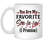Favorite Son-In-Law, White, 11 oz. White Mug