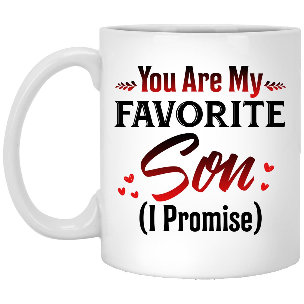 Favorite Son (4), White, 11 oz. White Mug