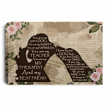 Girl Dog You Are Not Just A Dog You Are My Sanity You Are My Happiness Framed Canvas Prints - Unframed Poster, White, 0.75'' Framed Canvas