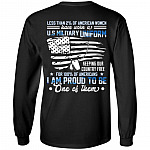 Less Than 2% Of American Women, Black, Long Sleeve Less Than 2% Of American Women, Black, Long Sleeve