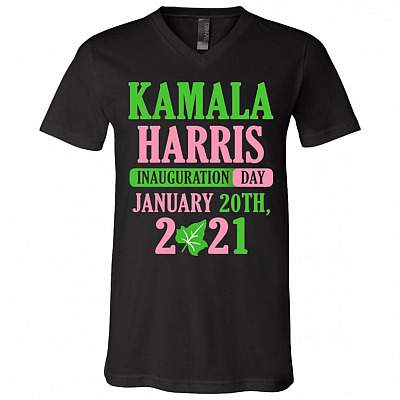 Kamala Shirt, Black, V-Neck T-Shirt