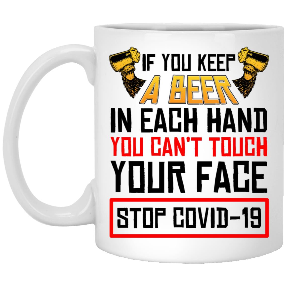 If You Keep A Beer In Each Hand Mug, White, 11 oz. White Mug