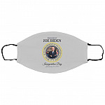Joe Biden Day (white bg), Silver, Cloth Face Cover – Small/Medium