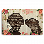 Rottweiler You Are Not Just A Dog You Are My Sanity Gallery Wrapped Framed Canvas Prints - Unframed Poster, White, 0.75'' Framed Canvas