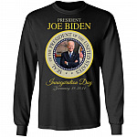 Joe Biden President Inauguration Hoodie, Black, Long Sleeve