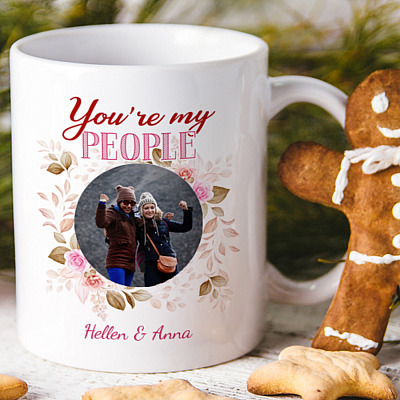 Alternative view of Personalized Photo Gifts For Friends - You're My People - Ceramic Coffee Mug - Beer Stein - Water Bottle