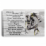 Mountain Biker While On This Ride Called Life You Have To Take The Good Framed Canvas - Unframed Poster, White, 0.75'' Framed Canvas