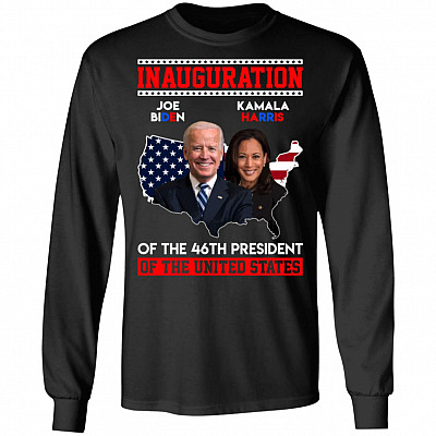 Joe Biden Kamala Harris Inauguration Of Hoodie, Black, Long Sleeve