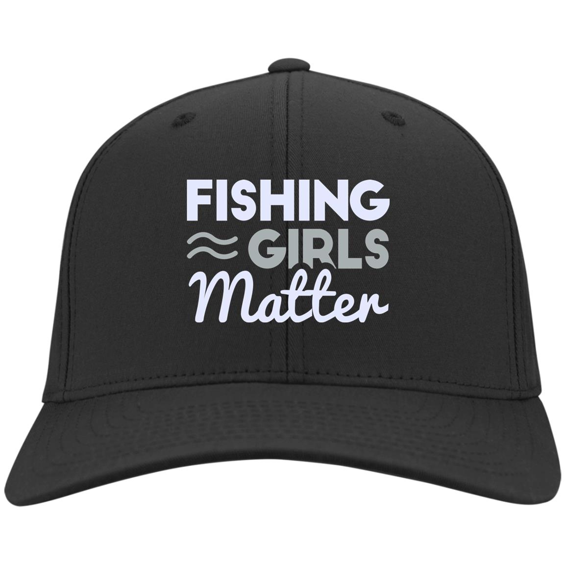 Fishing Girls Matter Twill Cap, Black, Twill Cap