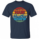 Hair Hustler (4), Navy, Unisex T-Shirt
