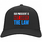 Our President Is Not Above the Law Cap, Black, Twill Cap