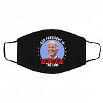 Our President Face Mask, Black, Cloth Face Cover – Medium/Large