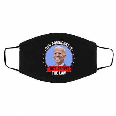 Our President Face Mask, Black, Cloth Face Cover – Medium/Large