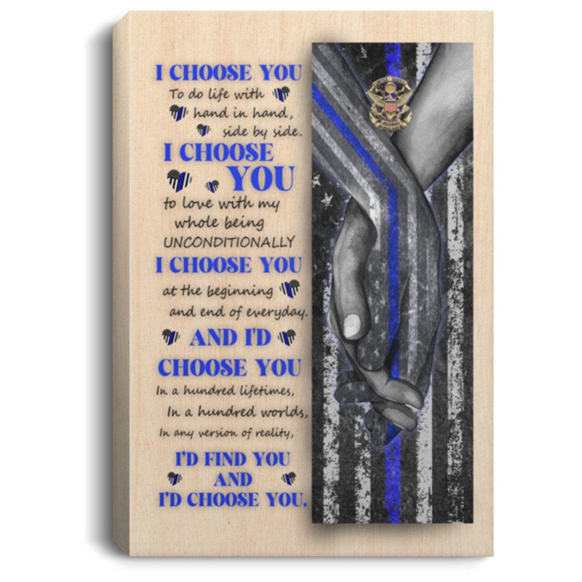 Portrait CANVAS - POSTER Template (OFFICIAL), White, 0.75'' Framed Canvas