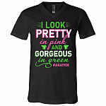 Pretty Shirt, Black, V-Neck T-Shirt