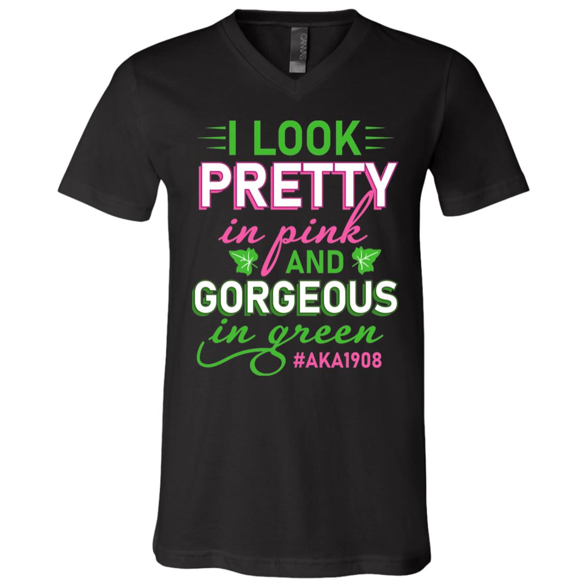 Pretty Shirt, Black, V-Neck T-Shirt