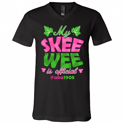 Kamala Harris My Skee WeeT-Shirt - V Neck, Black, V-Neck T-Shirt