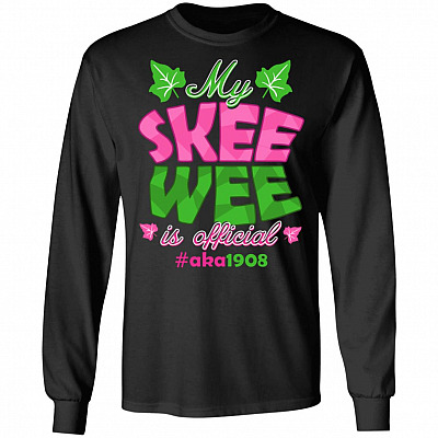 Kamala Harris My Skee Wee Hoodie, Black, Long Sleeve