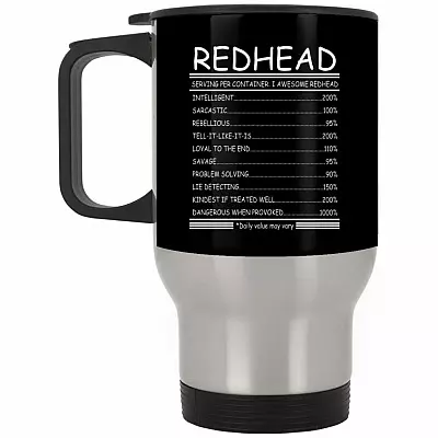 14 oz. Silver Travel Mug