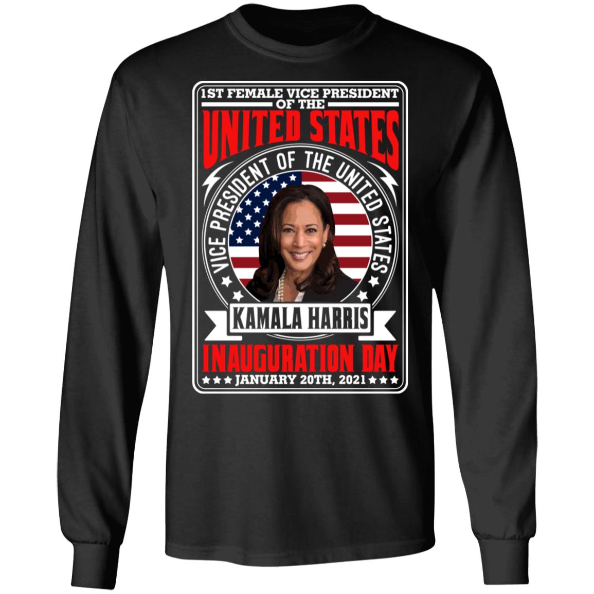 First Female Vice President Of The Hoodie, Black, Long Sleeve
