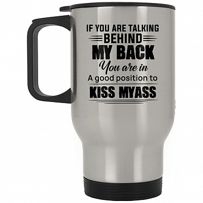 14 oz. Silver Travel Mug