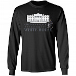 Kamala Harris Woman's Place Is in the House Win the White House Hoodie - Sweatshirt - Long Sleeve Shirt, Black, Long Sleeve