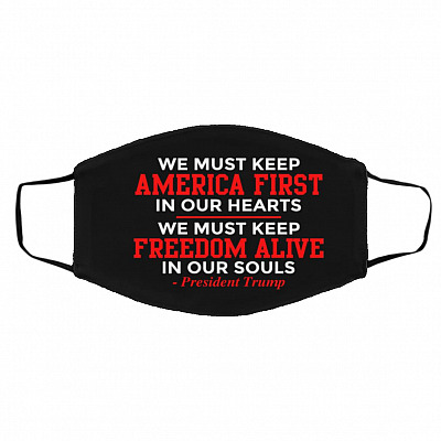 FMA Med/Lg Face Mask, Black, Cloth Face Cover – Medium/Large