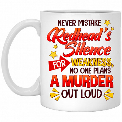 Redhead Mug, White, 11 oz. White Mug