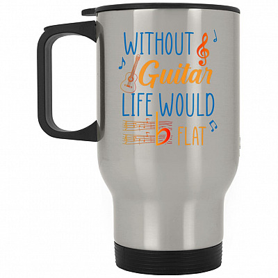14 oz. Silver Travel Mug