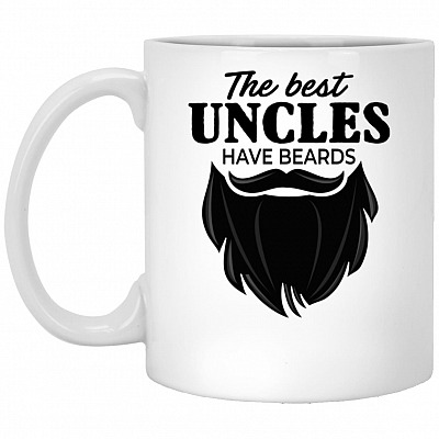 Personalized Best Uncle Mug, White, 11 oz. White Mug