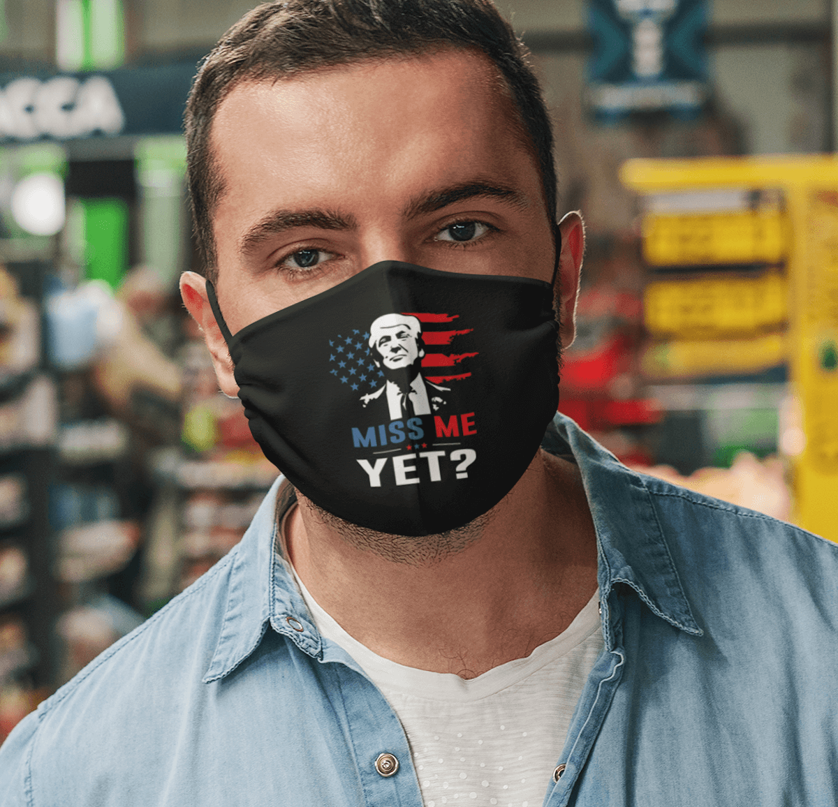 1LV. Miss Me Yet.face mask