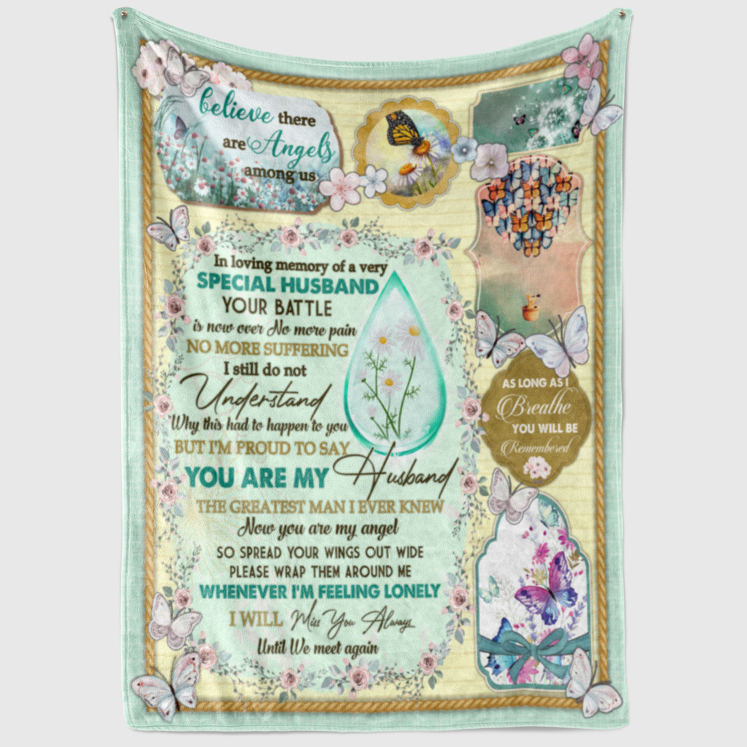 1VT. Husband In Loving Memory blanket mockup2