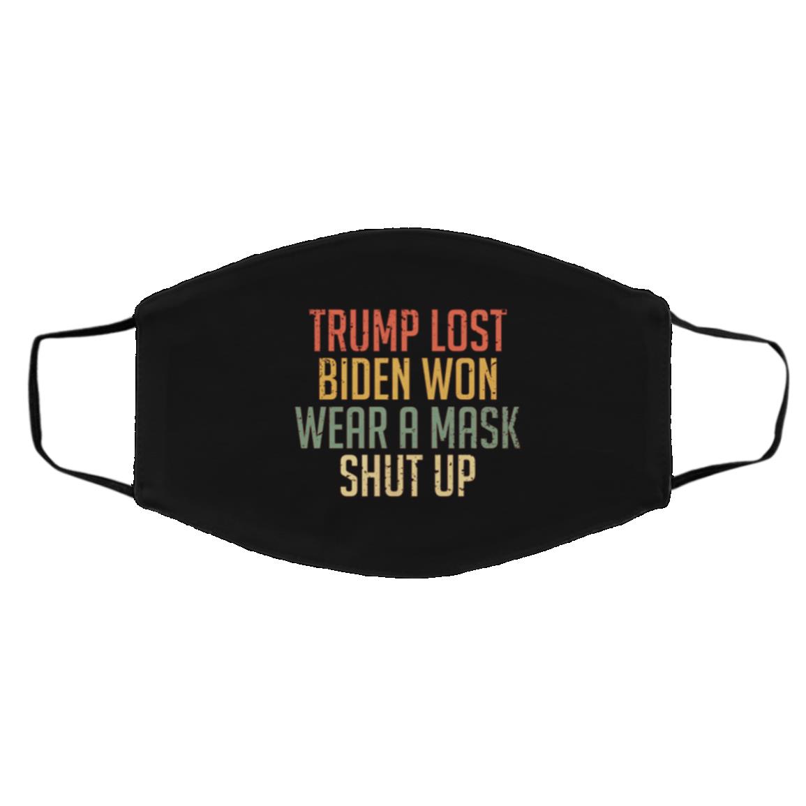 Trump Mask, Black, Cloth Face Cover – Medium/Large