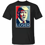 Trump 2021 Loser T-shirt - Funny Impeach Trump Gift Shirt, Black, Unisex T-Shirt