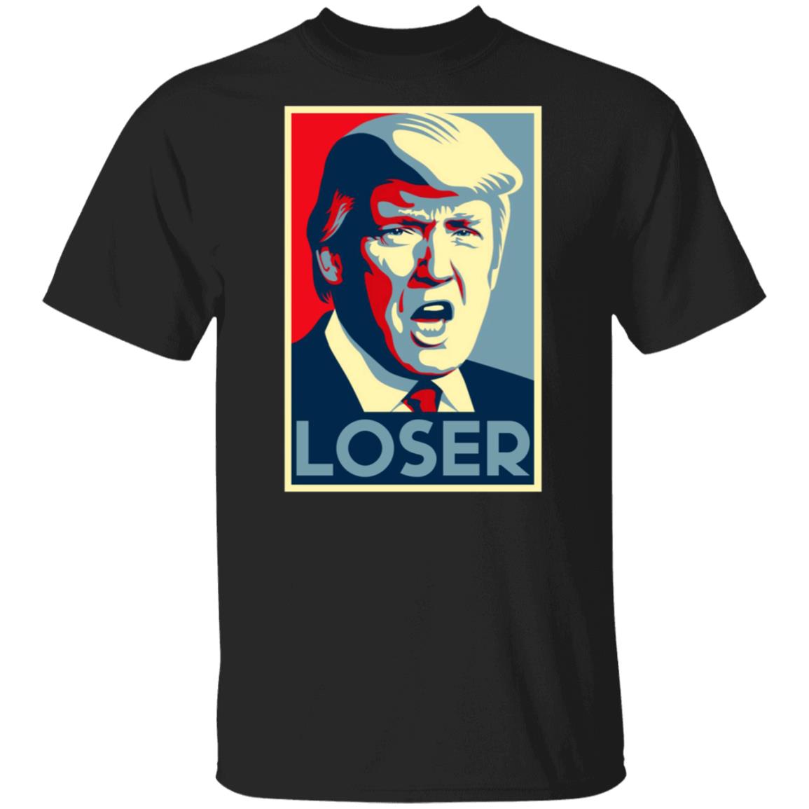 Trump 2021 Loser T-shirt - Funny Impeach Trump Gift Shirt, Black, Unisex T-Shirt