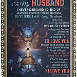 My Husband Blanket, White, Cozy Plush Fleece Blanket - 50x60