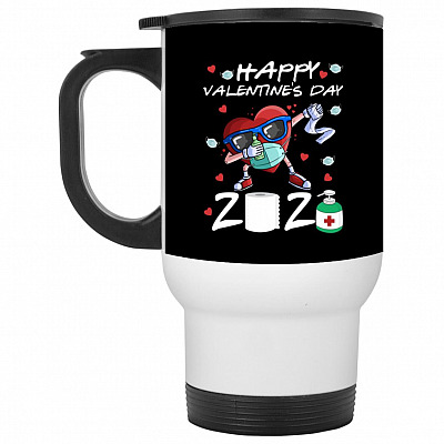 14 oz. White Travel Mug