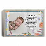 Custom Photo Gigi Special Person Gallery Wrapped Framed Canvas Prints - Unframed Poster - Home Decor Wall Art, White, 0.75'' Framed Canvas