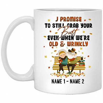 Personalized I Promise to, White, 11 oz. White Mug