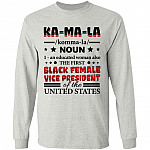 Kamala Harris 2020 Definition Madame Vice President of Us Hoodie - Sweatshirt, Ash, Long Sleeve