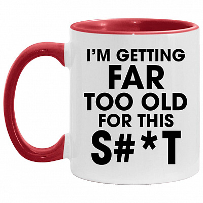 I'm Getting Accent Mug, White/Red, 11 oz. Accent Mug