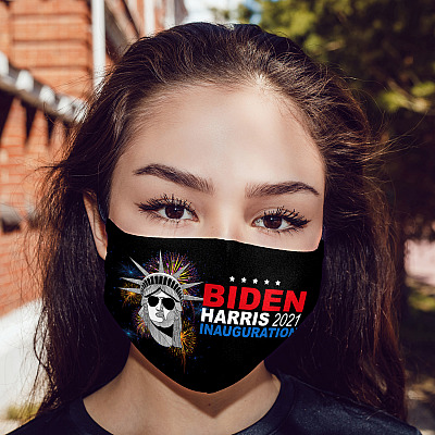 Alternative view of Biden Harris 2021 Inauguration Washable Reusable Custom Printed Cloth Face Mask Cover