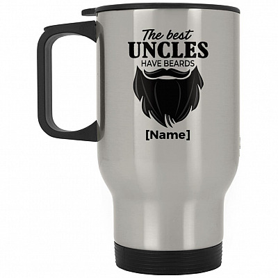 14 oz. Silver Travel Mug