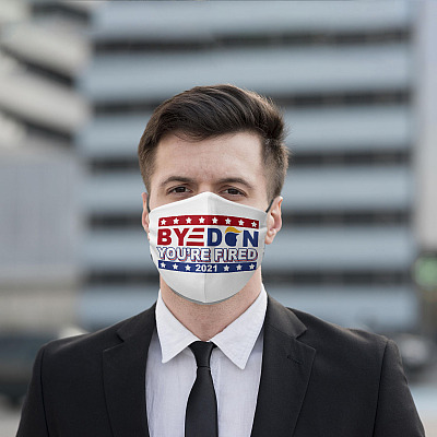 Alternative view of Byedon You're Fired 2021 Washable Reusable Custom - Printed Cloth Face Mask Cover - Biden 2021 Mask