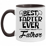 Farter Accent Mug, White/Black, 11 oz. Accent Mug