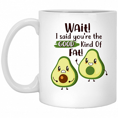 Wait Mug, White, 11 oz. White Mug